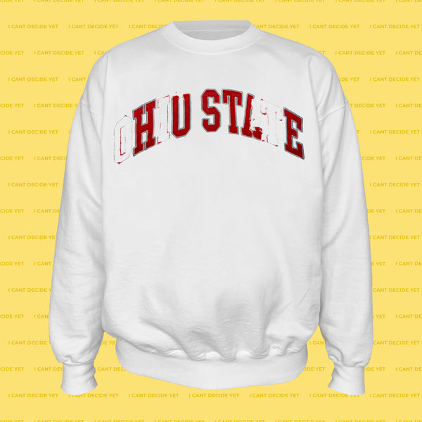 HUSTLE REsweatshirt (White)