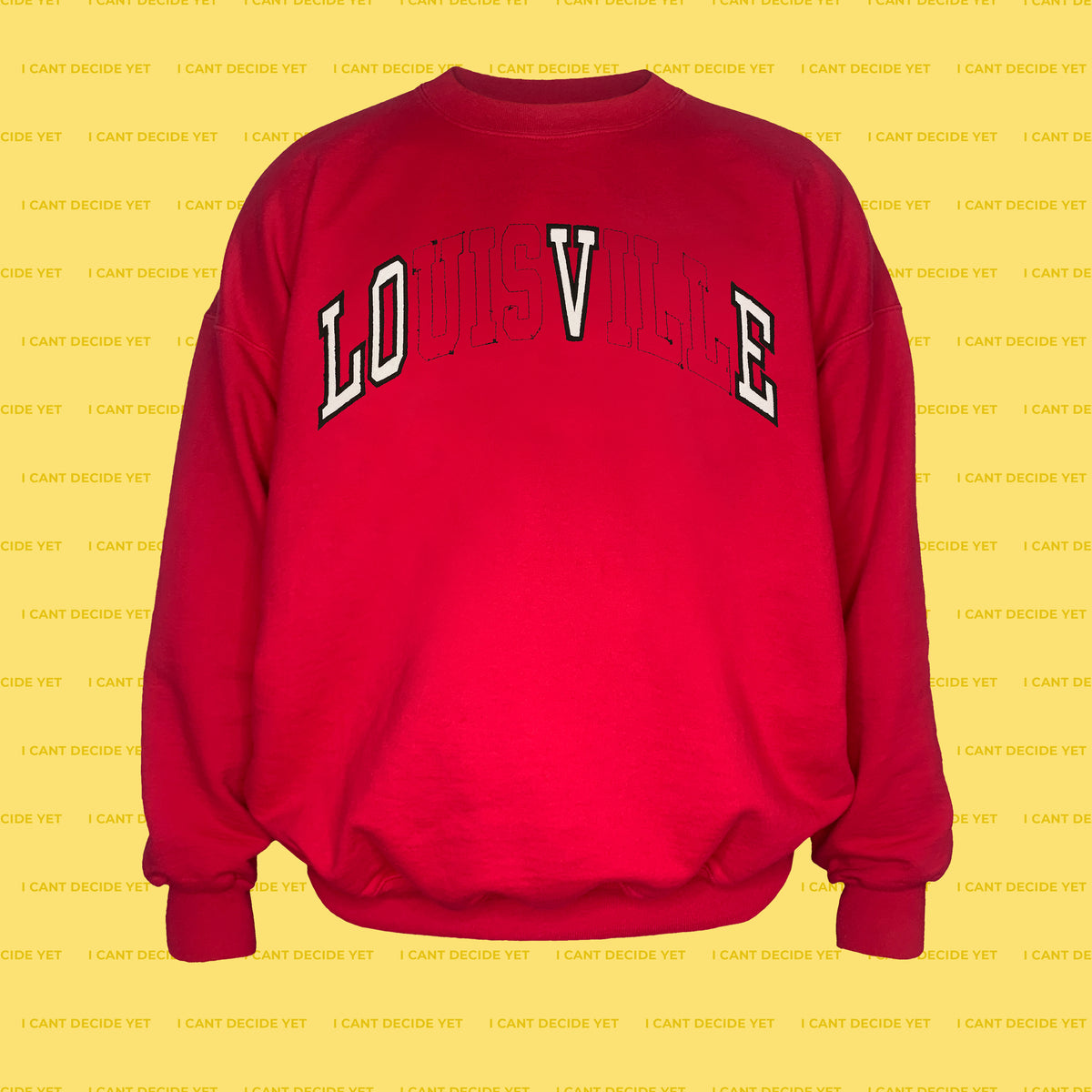 LOVE REsweatshirt (Red) – I CANT DECIDE YET