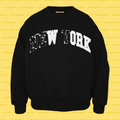 WORK college REsweatshirt (Black)