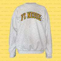 FINESSE college REsweatshirt (Ash Grey)