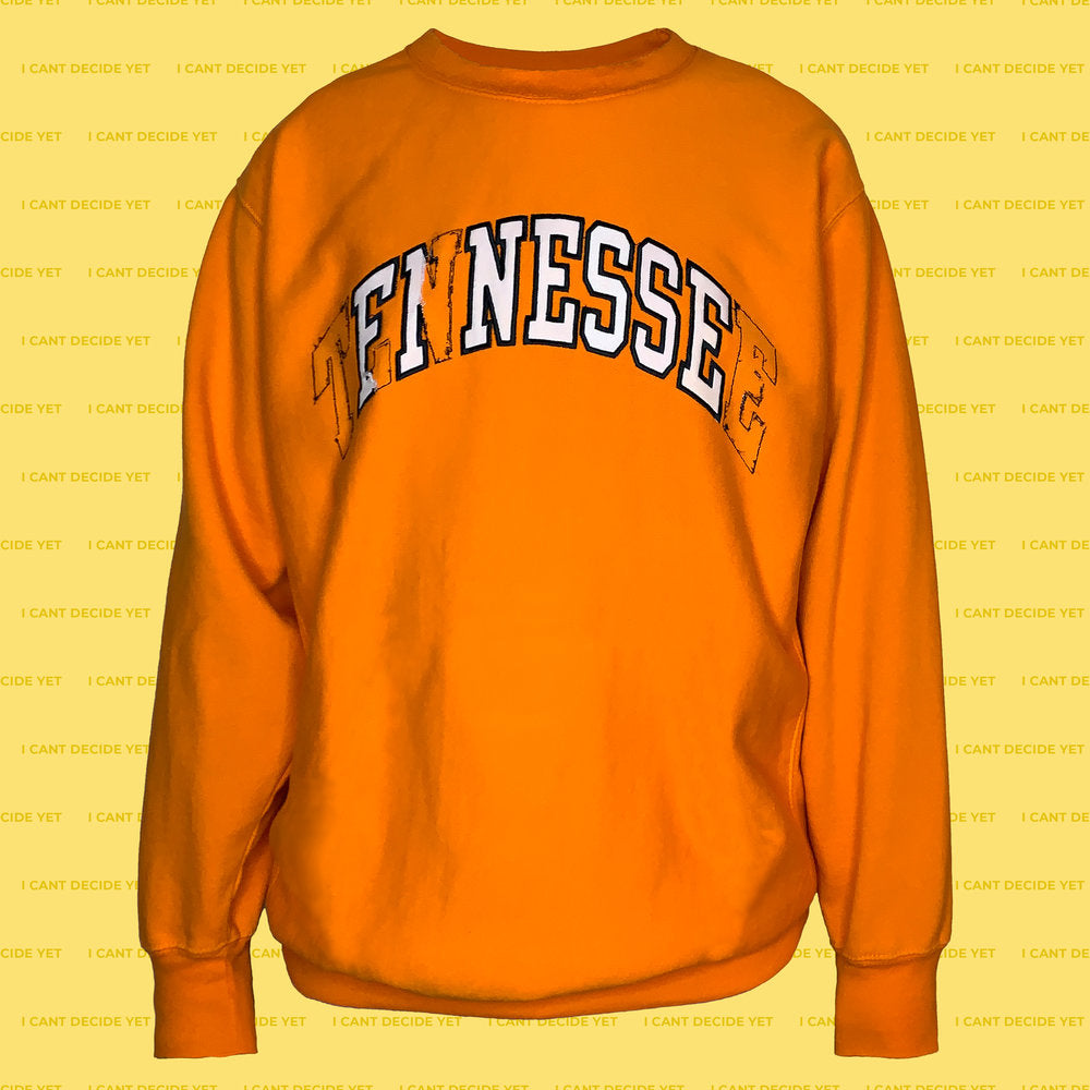 FINESSE college REsweatshirt Orange – I CANT DECIDE YET