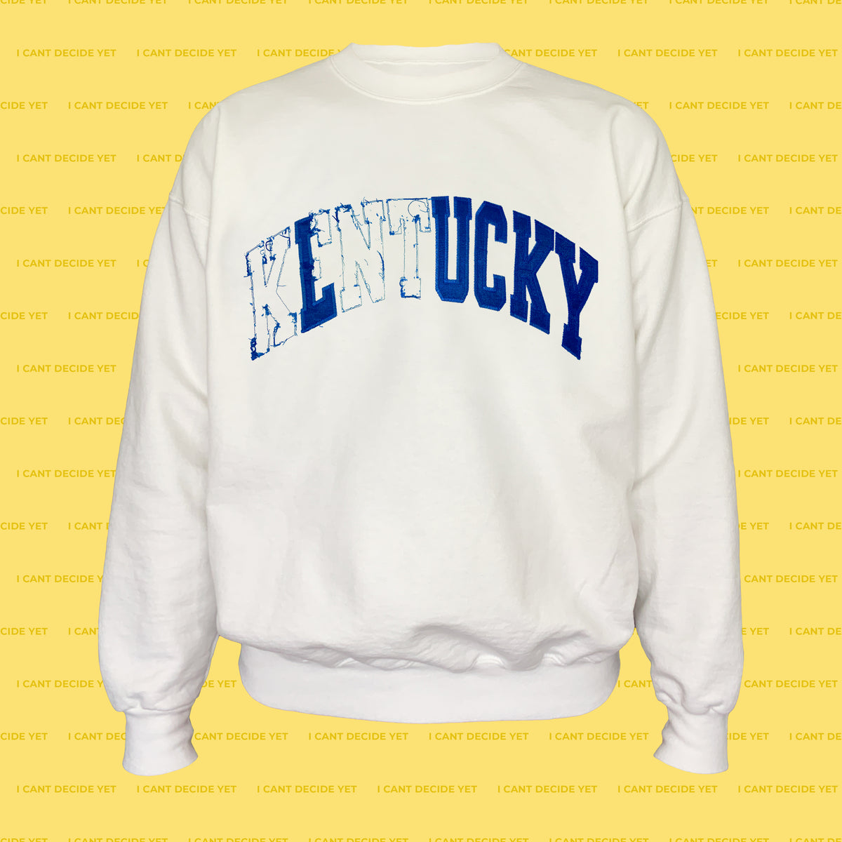 LUCKY college REsweatshirt (White)