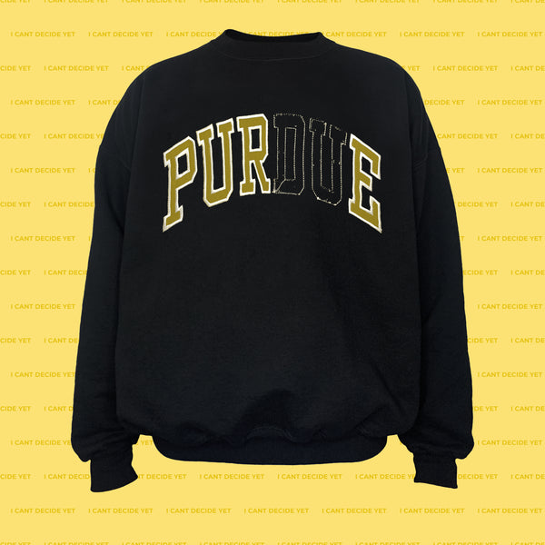 PURE college REsweatshirt (Black)
