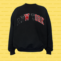 WORK college REsweatshirt (Black/Red)