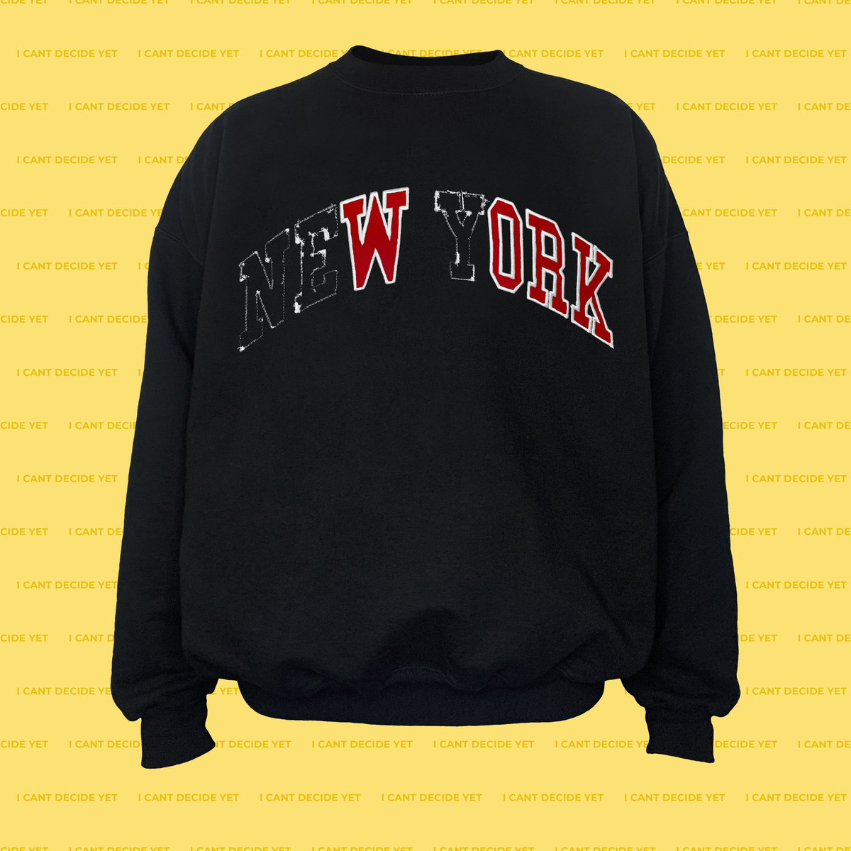 WORK college REsweatshirt (Black/Red)
